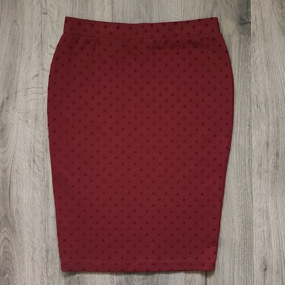 Women's Attitude Textured Polka Dot Size 4 Skirt - Picture 2 of 6